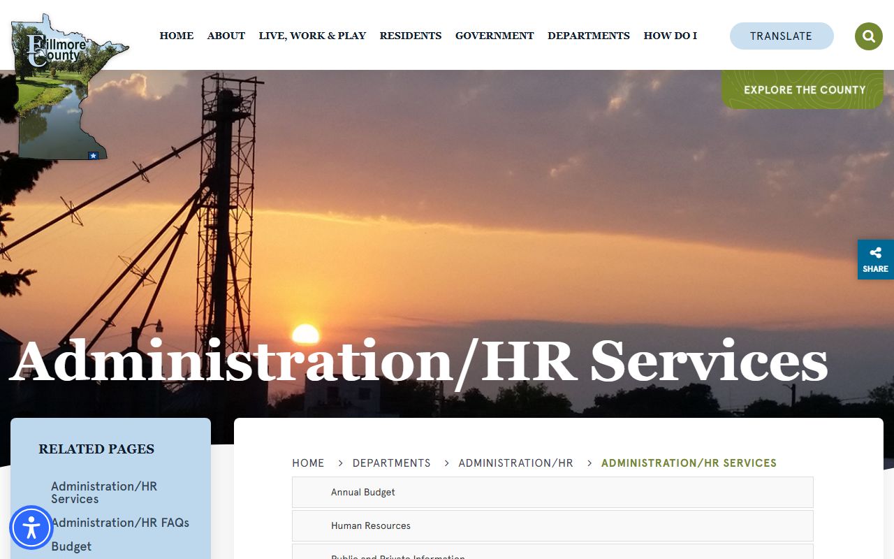 Fillmore County public information and data privacy officer